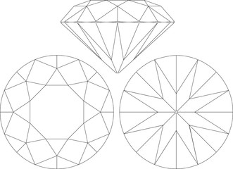 ダイヤモンド　ブリリアントカット