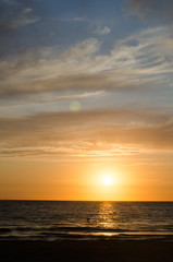 Fototapeta premium sunset over the sea