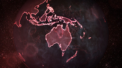 Digital Red Earth on Oceania
