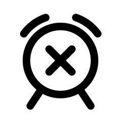 Obraz premium Time UP Alarm Bell Signal Alert vector icon