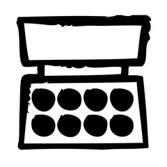 Stationary Office Desk Business vector icon