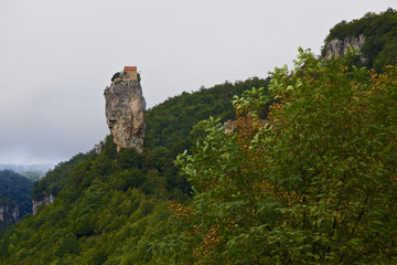 Fototapeta na wymiar Monastery on a pillar