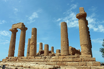 Sicile, site arch&eacute;ologique d'Agrigente