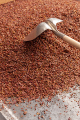 Trester mit Schaufel