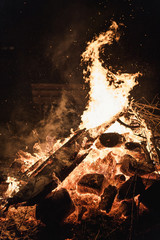 Fireplace in the dark © kimohno