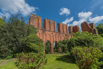 View of the castle in the monastery Hude, Oldenburg, Germany.