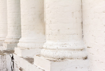 Fototapeta premium colonnade of the old Russian Orthodox Church