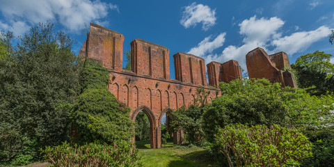 View of the castle in the monastery Hude, Oldenburg, Germany.