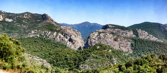 view of mountains in Sardinia