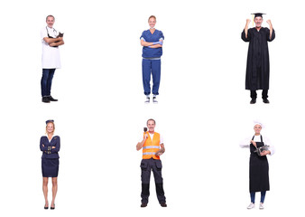 Obraz premium Group of people with different professions