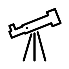 Telescope Space Nasa Astronomy Sci FI vector icon