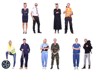 Obraz premium Group of people with different professions
