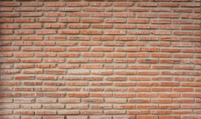 Brick red wall. Background.      