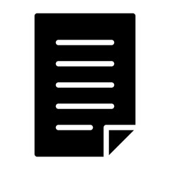 Text Document Work Office Business Productivity Job Employment vector icon