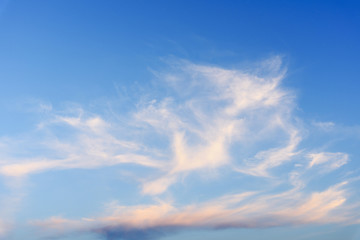 Beautiful fairy evening sky