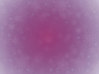 Naklejka na ściany i meble Purple Banner Snowflakes. Christmas or New Year.