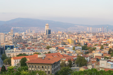 Cityscape of Izmir Turkey. 