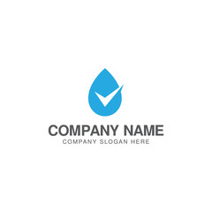 Check water logo design template