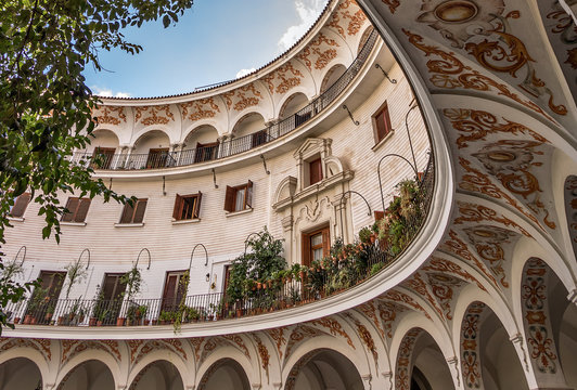 Detalle de la Plaza del Cabildo de Sevilla