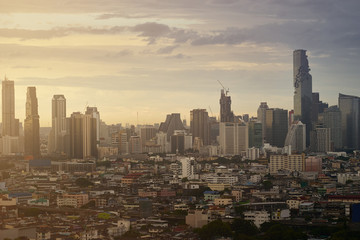 cityscape skyline and building metropolis