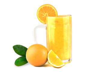 Orange Juice in a glass, Fresh Healthy Orange 