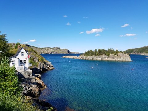 view of coast line,  Brigus, Newfoundland, Canada