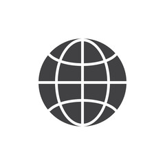 Worldwide vector icon. filled flat sign for mobile concept and web design. Earth globe simple solid icon. Symbol, logo illustration. Pixel perfect vector graphics