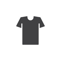 Tshirt vector icon. filled flat sign for mobile concept and web design. Shirt simple solid icon. Symbol, logo illustration. Pixel perfect vector graphics
