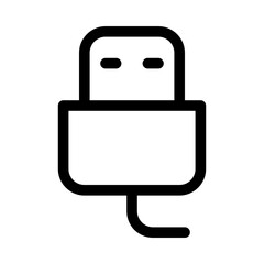 Usb Plug Drive Media Multimedia Electronics Hardware vector icon