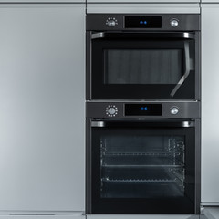 Built-in oven and microwave