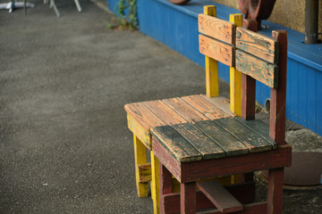 old wood chair