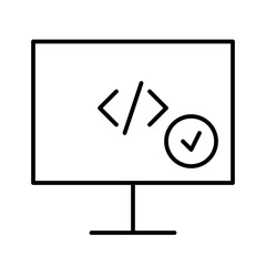 Valid Code Webdesign Service Agency Design Programming vector icon