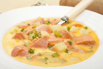 Salmon Chowder Soup