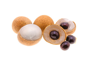longan isolated on white background