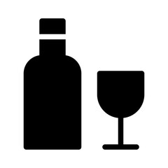 Wine Set Food Restaurant Bar Diner Drink vector icon