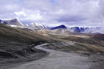 Himalayan mountain road, Ladakh, India