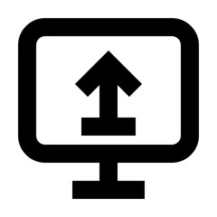 Upload Media Multimedia Electronics Hardware vector icon