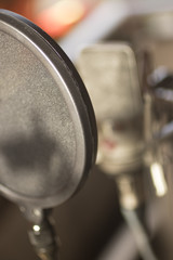 Recording studio voice microphone