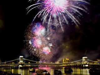 Fireworks in Budapest