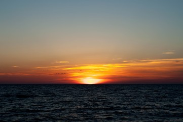 Obraz premium sunset on the sea