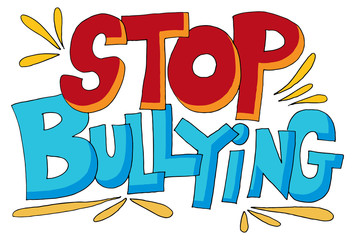 Stop Bullying Message Words
