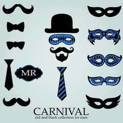 set of different mustaches