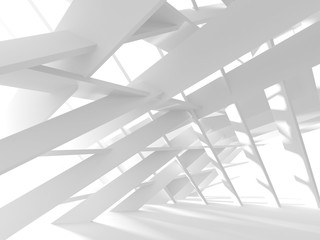 Abstract Modern White Architecture Background