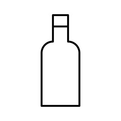 Wine Bottle Food Restaurant Bar Diner Drink vector icon
