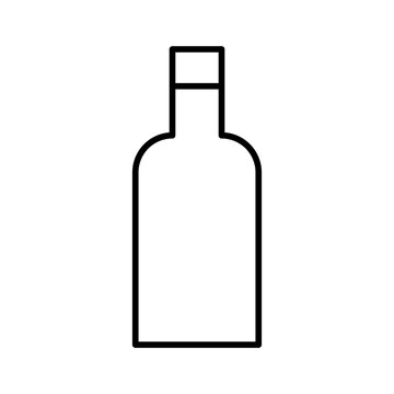 Wine Bottle Food Restaurant Bar Diner Drink vector icon
