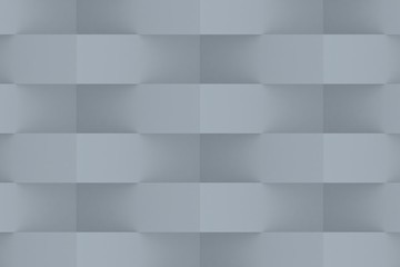Grey Geometric Abstract Background. 3D Render Background