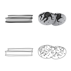 Vector illustration of dreams and night logo. Collection of dreams and bedroom stock symbol for web.