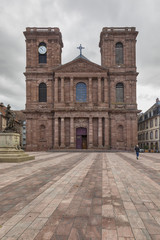 Fototapeta na wymiar Saint-Christophe Cathedral at Belfort, France
