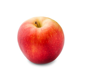 Ripe apple on white background