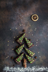 Brownies Christmas Tree